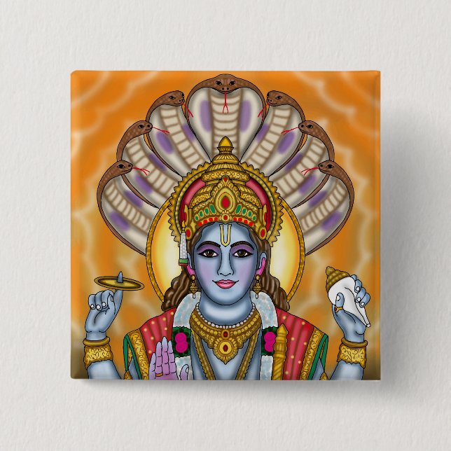 Botón de Lord Vishnu (Anverso)