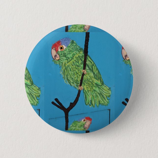 botón de loro con corona roja (Anverso)