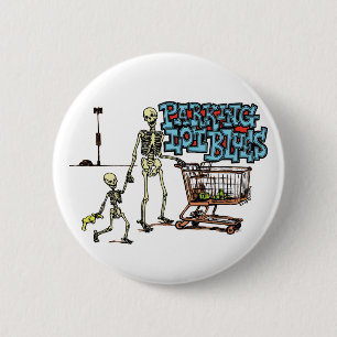 Botón de los azules del estacionamiento