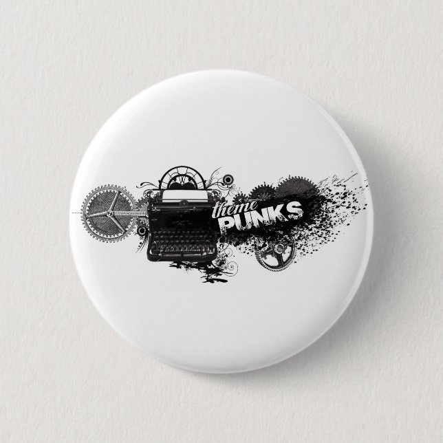 Botón de los escritores del engranaje (Anverso)