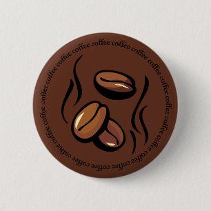 Botón de los granos de café