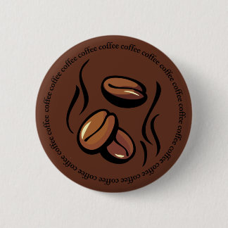 Botón de los granos de café