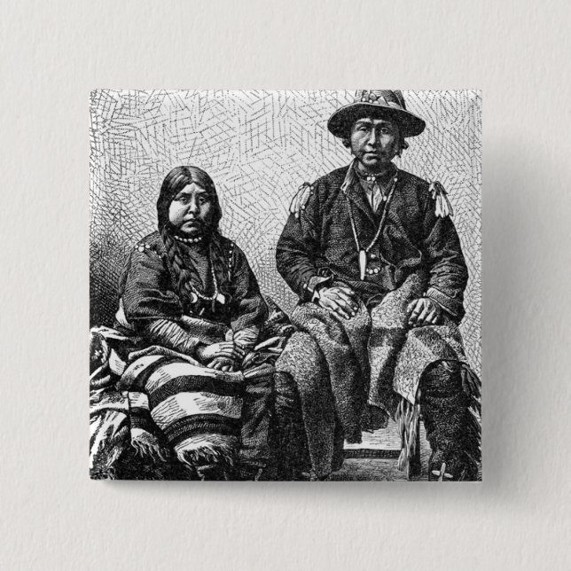 botón de los indios americanos (Anverso)