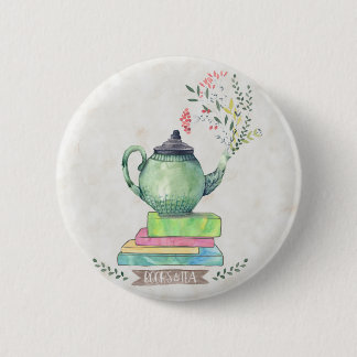 Botón de los libros y del té