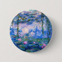 Botón de los lirios de agua de Monet