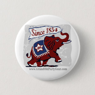 Botón de los niños de los elefantes