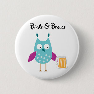 Botón de los pájaros y de los Brews