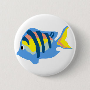 Botón de los pescados de sargento comandante