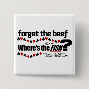 Botón de los pescados del póker