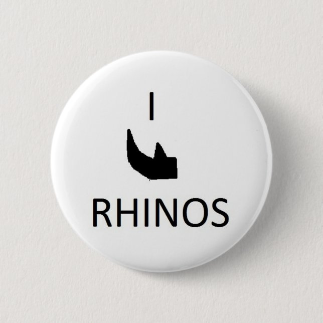 Botón de los rhinos del cuerno I (Anverso)
