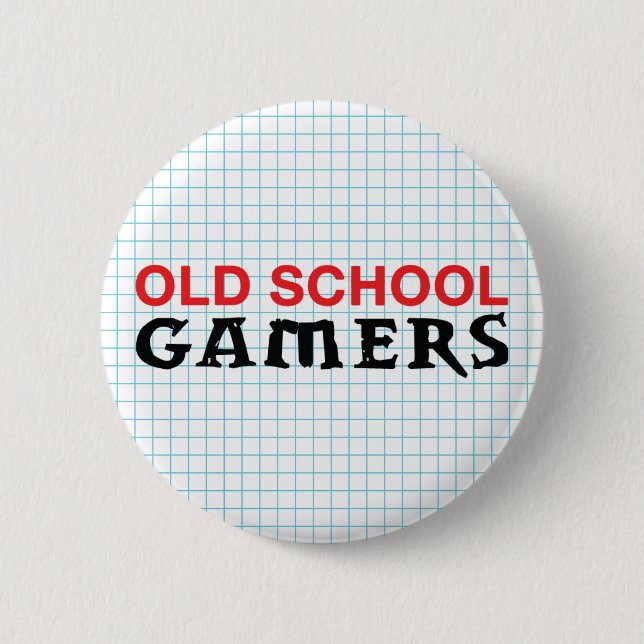 Botón de los videojugadores de la escuela vieja (Anverso)