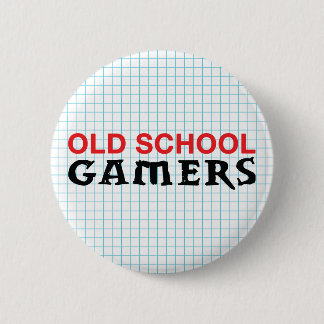 Botón de los videojugadores de la escuela vieja