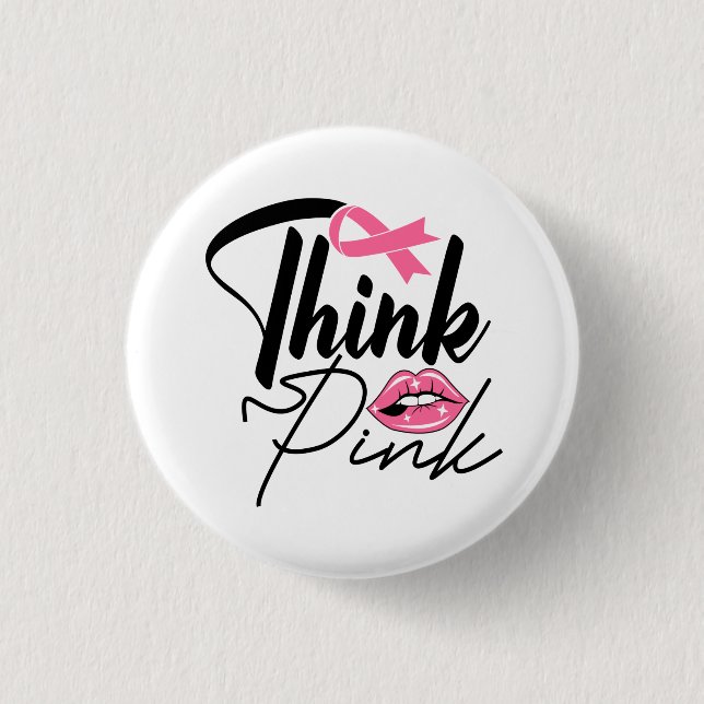 Botón de lucha contra el cáncer de mama para super (Anverso)