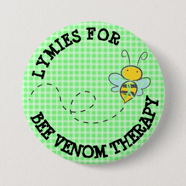 Botón de Lymies para Terapia de Veneno de Abeja (Anverso)