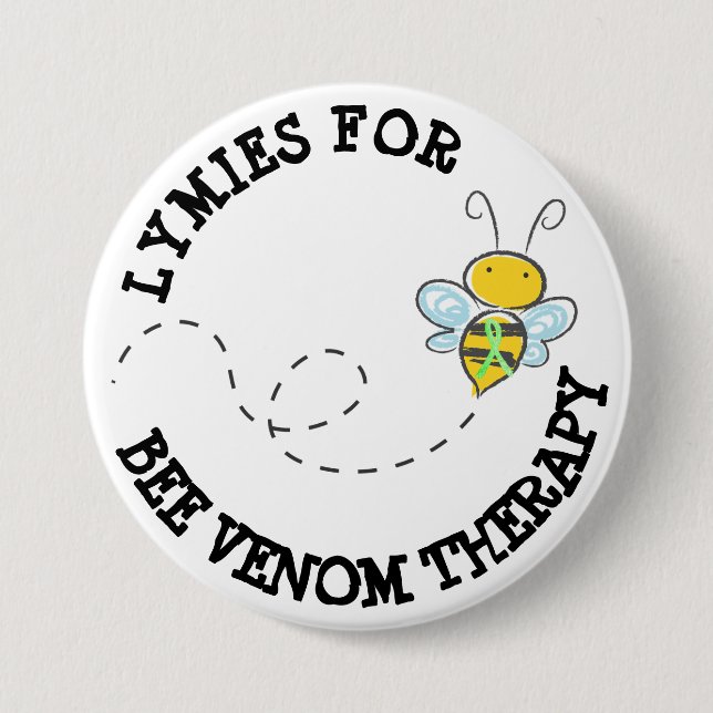 Botón de Lymies para Terapia de Veneno de Abeja (Anverso)