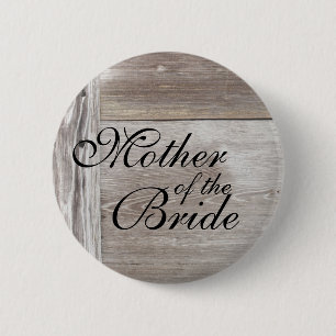 Botón de madera del boda del granero