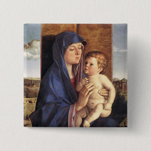 Botón de Madonna y del niño