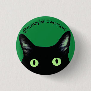 Botón de Manny Halloween Cat