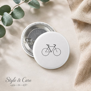 Botón de marca de bicicleta minimalista para amant