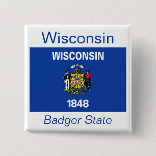 Botón de marca Wisconsin