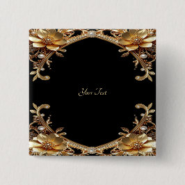 Botón de Marco de Oro Elegante