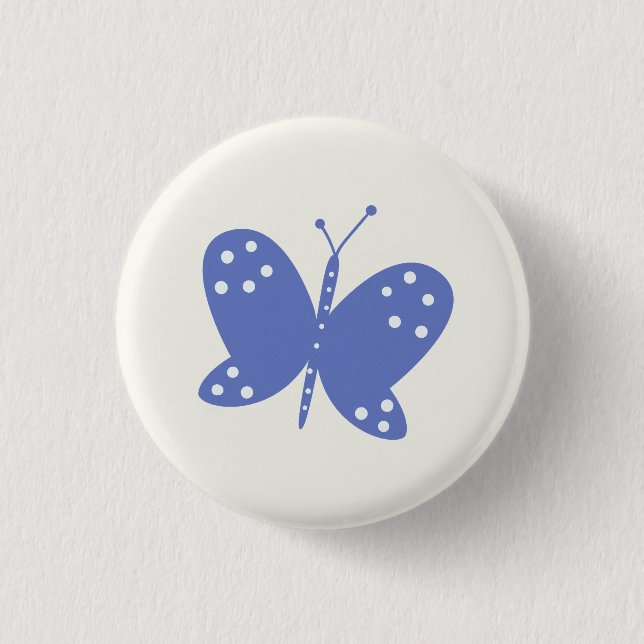 Botón de Mariposa Azul (Anverso)