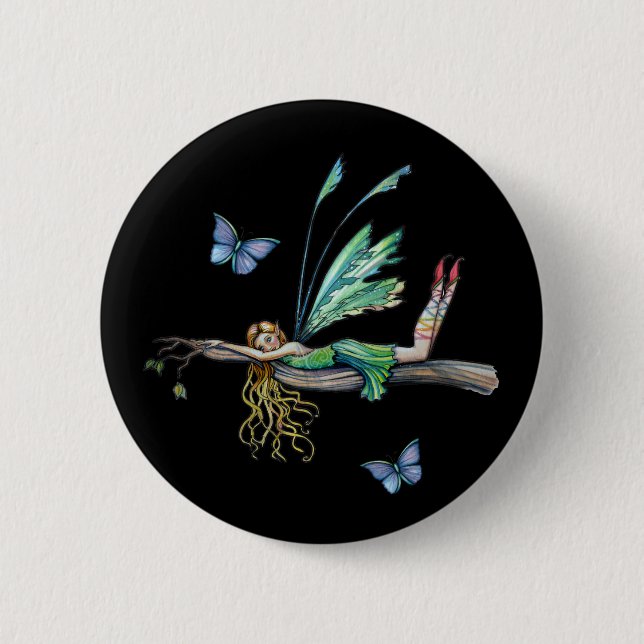 Botón de Mariposa Hada, Pin de Molly Harrison (Anverso)