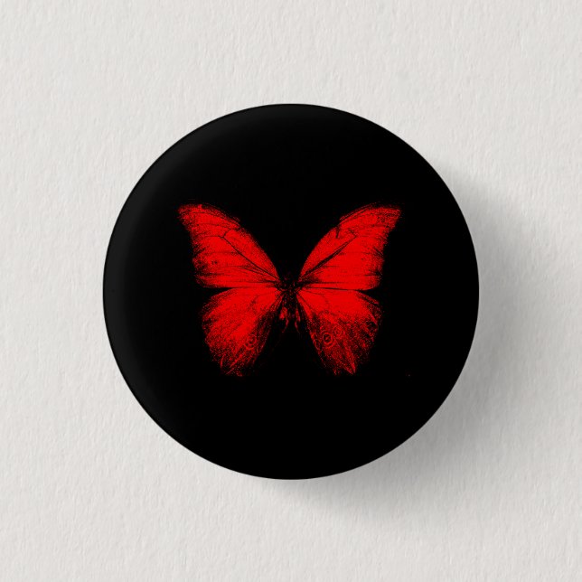 Botón de Mariposa Roja (Anverso)