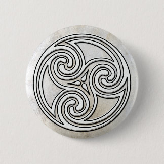 Botón de mármol de Triskelion del nudo irlandés