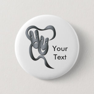 botón de máscara de teatro gris de tragedia de com