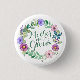 Botón de matrimonio floral elegante de la madre de