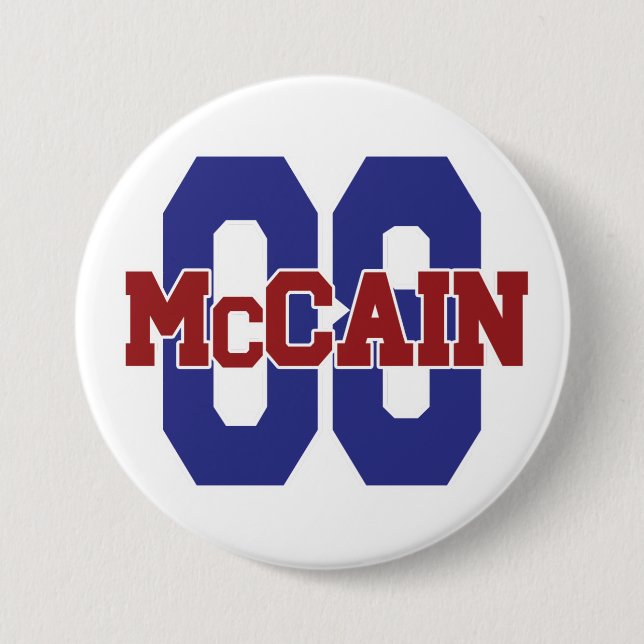 Botón de McCain '08 (Anverso)
