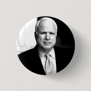 Botón de McCain B&W