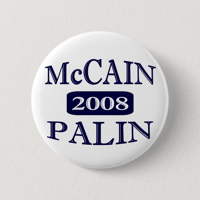 Botón de McCAIN PALIN 2008 (Anverso)