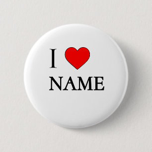 Botón de Me encanta Nombre (personalizable)