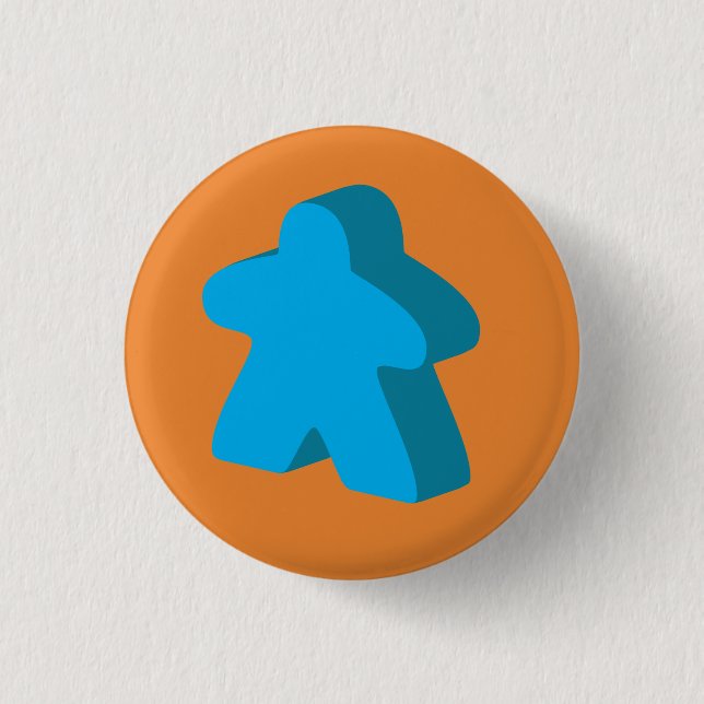 Botón de Meeple (naranja y azul) (Anverso)