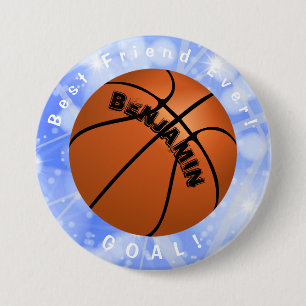 Botón de Mejor Amigo de Baloncesto HAMbyWG