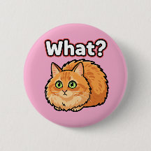 Botón de Meme de Gato Jengibre Sorprendido ¿Qué?