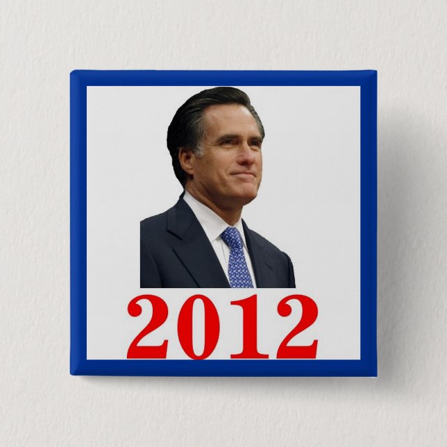 Botón de Mitt Romney 2012 (Anverso)