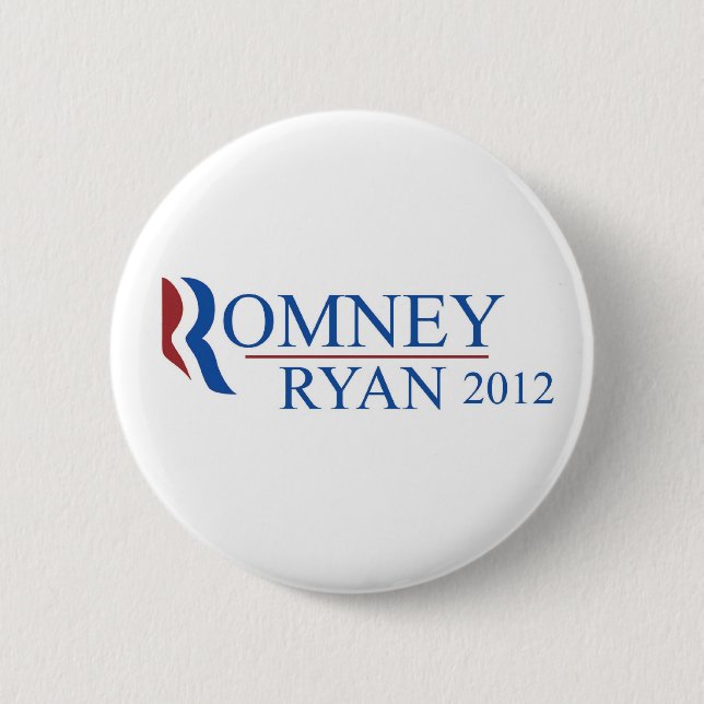Botón de Mitt Romney Paul Ryan 2012 (Anverso)