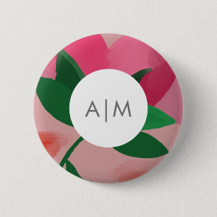 botón de mochila floral