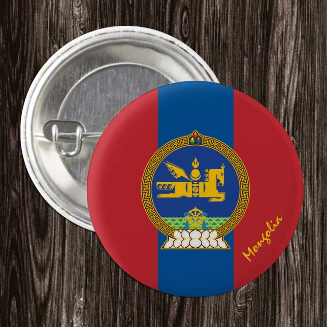 Botón de Mongolia Patriótica, Bandera de Mongolia (Subido por el creador)