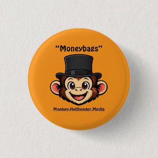 Botón de mono macaco caqui - Moneybags