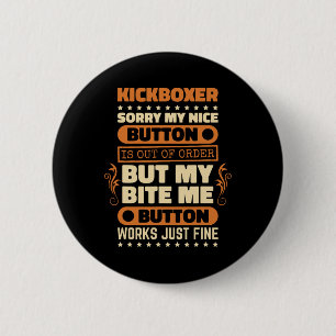 Botón de mordida funciona diseño de kickboxer aman