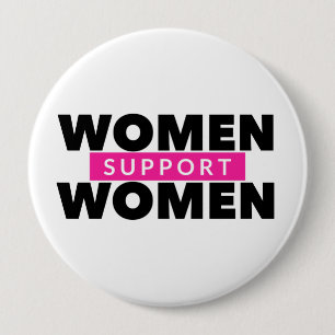 Botón de Mujeres Apoyando a Mujeres