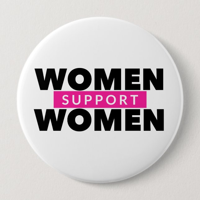 Botón de Mujeres Apoyando a Mujeres (Anverso)