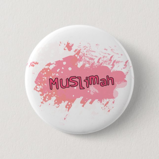 Botón de Muslimah (rosa) (Anverso)