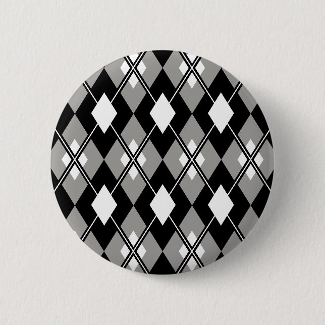 Botón de muy buen gusto gris de Argyle (Anverso)