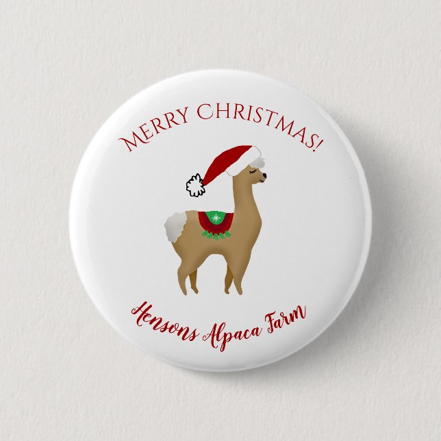 Botón de Navidad de Alpaca (Anverso)