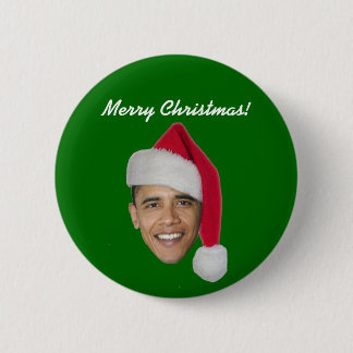Botón de Navidad de Obama (pegatina para el